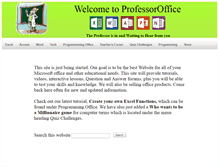 Tablet Screenshot of professoroffice.com